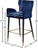 Luxe Contemporary Velvet Stool Set - Stylish Flared Design with Gold-Tipped Legs for Your Home Bar