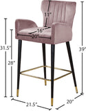 Luxe Contemporary Velvet Stool Set - Stylish Flared Design with Gold-Tipped Legs for Your Home Bar