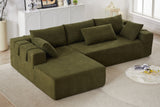 NOUVA 108" Chenille Left Chaise Sectional