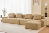 CORDELIA 153" 4-Seater Sofa with 1 Ottoman