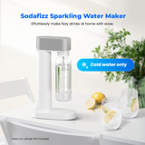 Sodafizz Aerated Beverage Maker, Soda Maker Machine for Home Carbonating (White)