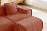 HARRISON 78" Loveseat with 1 Ottoman