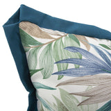 20 x 20 Outdoor Pillow Fern Indigo - Poly Insert