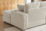 ZYLO 84" Loveseat with 2 Ottomans