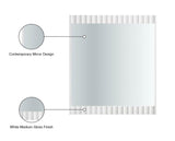 Modernist Glass Mirror - Chic Industrial Style with Sculptural Design for Contemporary Home Decor