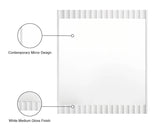 Modernist Glass Mirror - Chic Industrial Style with Sculptural Design for Contemporary Home Decor