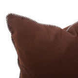 20 x 20 Outdoor Pillow with Dec Cord- Seascape Chocolate- Poly Insert