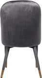 Belle Velvet Dining Chair Set - Luxurious Contemporary Design with Gold-Tipped Legs and Comfort