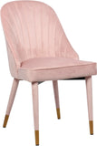 Belle Velvet Dining Chair Set - Luxurious Contemporary Design with Gold-Tipped Legs and Comfort
