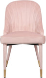 Belle Velvet Dining Chair Set - Luxurious Contemporary Design with Gold-Tipped Legs and Comfort