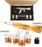 Gun Whiskey Decanter Set - SKF1801 - 8 Bullet Whiskey Chillers