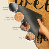 Dog Lover Coir Doormat - Welcome, Hope You Love Dogs 17X30"