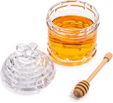 Crystal Bee Honey Dish Jar, Gift 6"