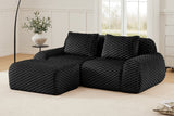 LAURENT 82" Loveseat with 1 Ottoman