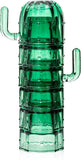 Cactus Stackable Glasses, Set of 6-10 oz