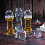 Dumbbell Whiskey & Cocktail Glasses Set of 4 (26 OZ)