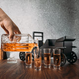 Old Fashioned Car Whiskey Decanter Set