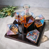 Diamond Iridescent Whiskey and Wine Decanter, 750ml
