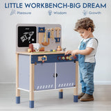 ROBUD Wooden Toy Workbench - Misty Blue