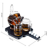 Middle Finger Whiskey Decanter Set With Whiskey Stones - Scotch
