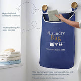 Door Hanging Laundry Bag - Navy blue with Printed DYPH - XL