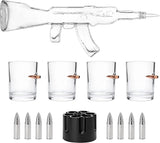 Gun Whiskey Decanter Set - SKF1801 - 8 Bullet Whiskey Chillers