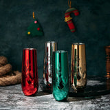 Multicolor 4-Piece Tree Stemless Wine & Water Glasses (Flutes)