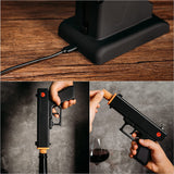 Electric Gun Wine Corkscrew Bottle Opener (Black)