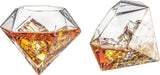 Diamond Whiskey Decanter - 2 Diamond Glasses (750 ML DECANTER)
