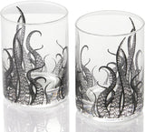 Octopus Tentacle Whiskey Glassware | Set of 2 | 9 OZ