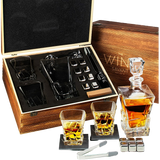 Wine & Whiskey Decanter Gift Set