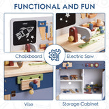 ROBUD Wooden Toy Workbench - Misty Blue