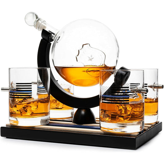 Police Officers Decanter - Whiskey and Wine Set 850ml