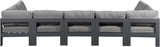 Nizuc - Outdoor Patio 7 Piece Modular Sectional With Gray Frame