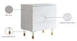 Starburst Contemporary Side Table with Acrylic Legs and Gold Tips for Stylish Storage Solutions