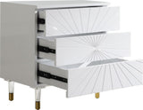 Starburst Contemporary Side Table with Acrylic Legs and Gold Tips for Stylish Storage Solutions