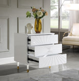 Starburst Contemporary Side Table with Acrylic Legs and Gold Tips for Stylish Storage Solutions