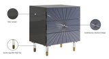 Starburst Contemporary Side Table with Acrylic Legs and Gold Tips for Stylish Storage Solutions
