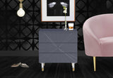 Starburst Contemporary Side Table with Acrylic Legs and Gold Tips for Stylish Storage Solutions