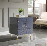 Starburst Contemporary Side Table with Acrylic Legs and Gold Tips for Stylish Storage Solutions