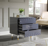 Starburst Contemporary Side Table with Acrylic Legs and Gold Tips for Stylish Storage Solutions