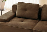 CORDELIA 117" 3-Seater Sofa with 2 Ottomans