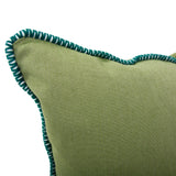 20 x 20 Outdoor Pillow with Dec Cord- Seascape Moss- Poly Insert