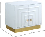 Cosmopolitan Acrylic Contemporary Side Table with Gold Stainless Steel Base for Chic Room Decor