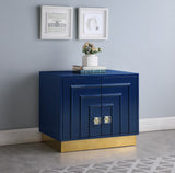 Cosmopolitan Acrylic Contemporary Side Table with Gold Stainless Steel Base for Chic Room Decor