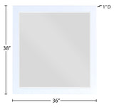 Zayne Glass Contemporary Mirror - Elevate Your Space with a Stylish, Modern Design for Any Room