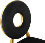 Carousel Velvet Dining Chair Set - Modern Gold Stainless Steel Frame with Plush Comfort Design