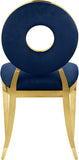 Carousel Velvet Dining Chair Set - Modern Gold Stainless Steel Frame with Plush Comfort Design