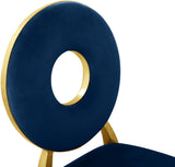 Carousel Velvet Dining Chair Set - Modern Gold Stainless Steel Frame with Plush Comfort Design