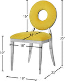 Carousel Velvet Dining Chair Set - Modern Gold Stainless Steel Frame with Plush Comfort Design